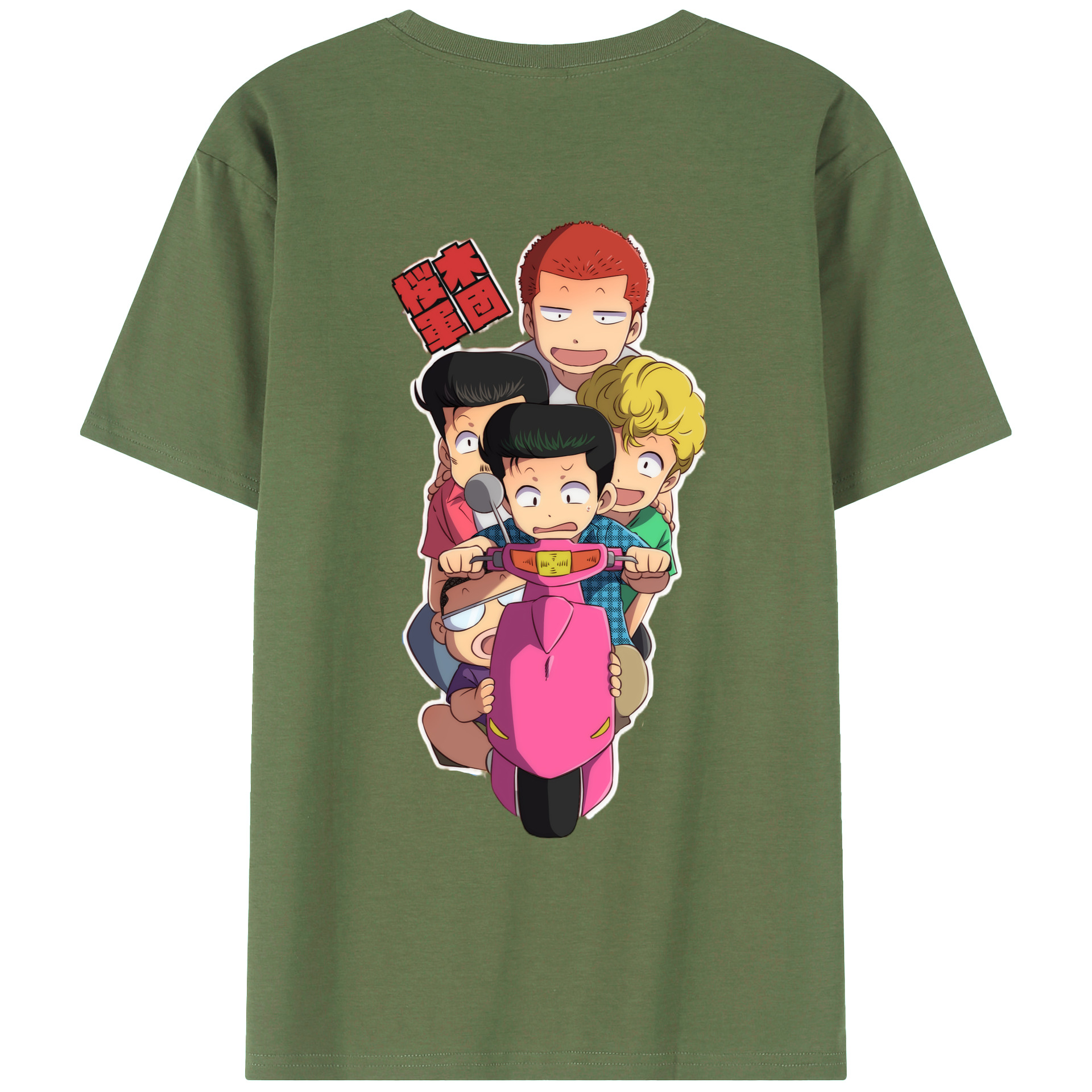 （画像用） SLAM DUNK／スラムダンク 綿100％ メンズ半袖Tシャツ（バックプリント） 通気性